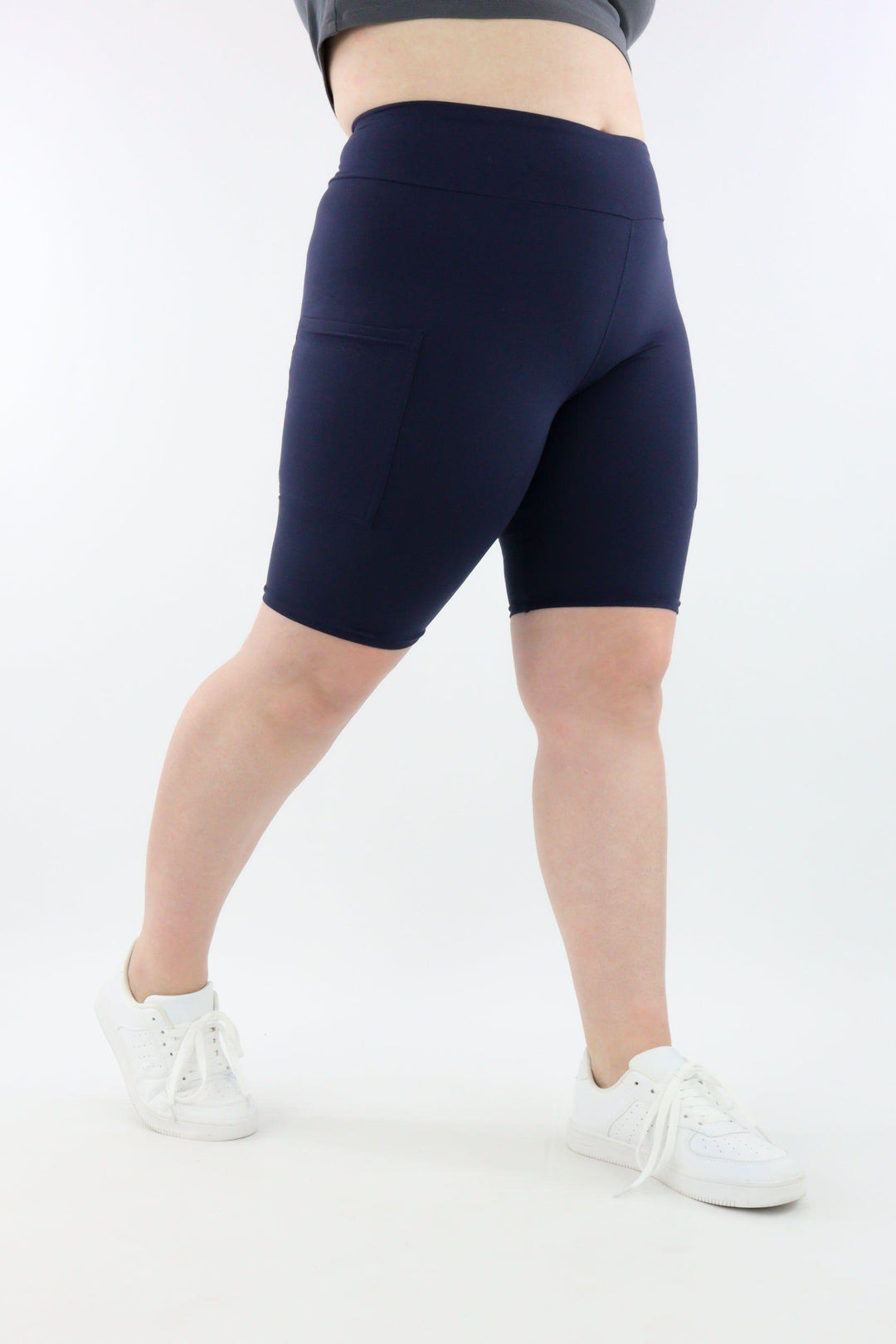Plain Navy - Casual - Long Shorts - Pockets Casual Shorts - Pockets Pawlie