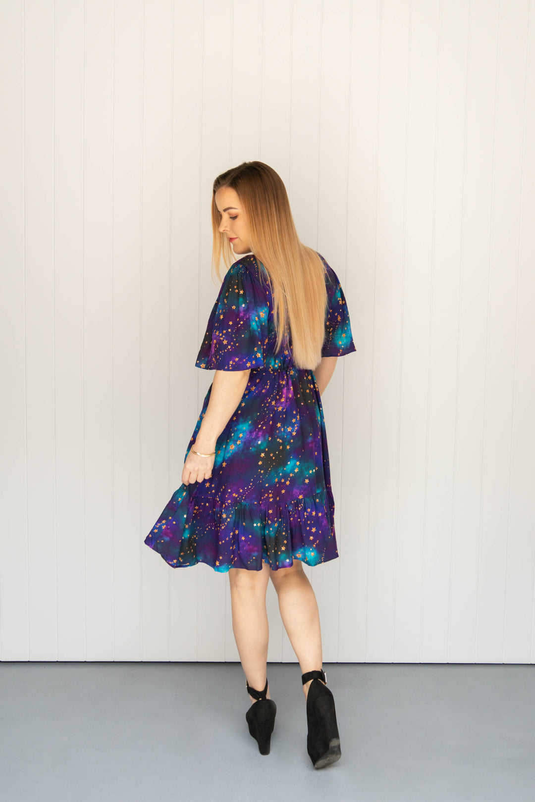 Dahlia Mini Dress - Universe Shimmer