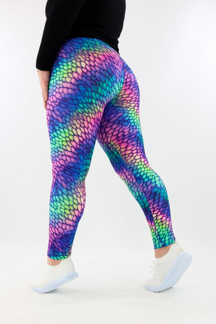 Rainbow Dragon - Casual - Long Full Leggings