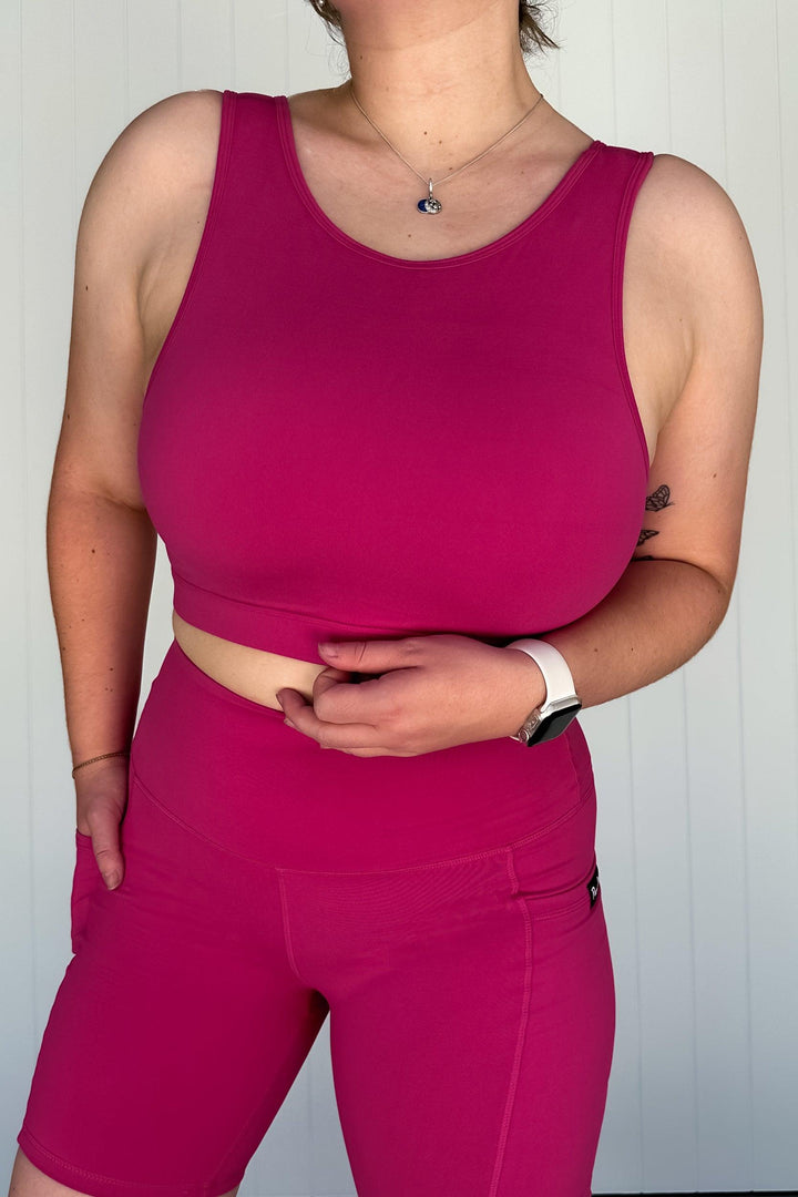 Fuchsia - Reversible Crop Top - Hybrid 2.0