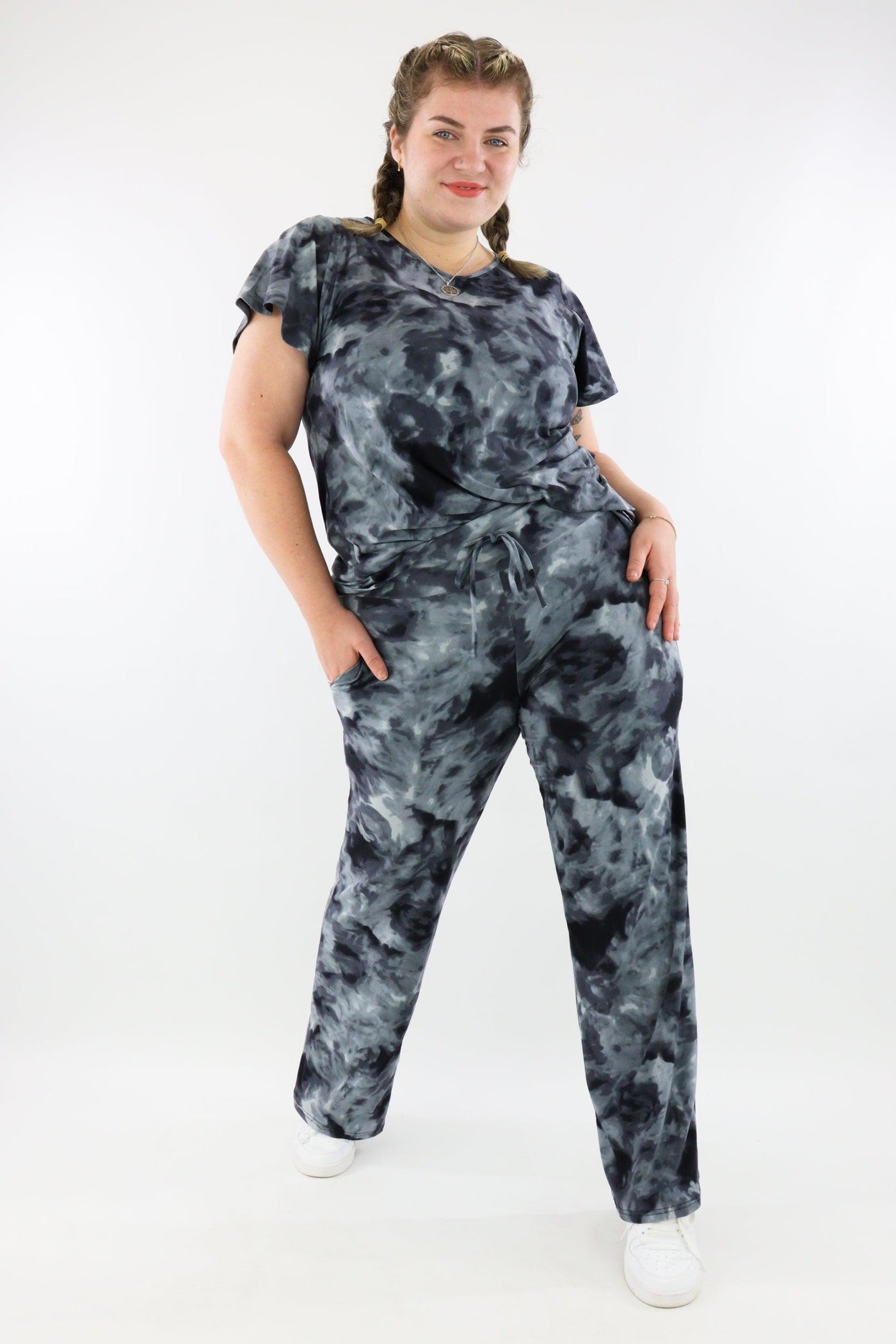 Stormy Tie Dye - Lounge Pants - Pockets