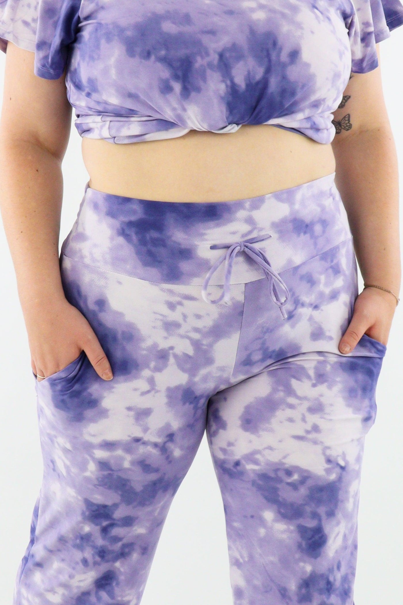 Purple Tie Dye - Lounge Pants - Pockets