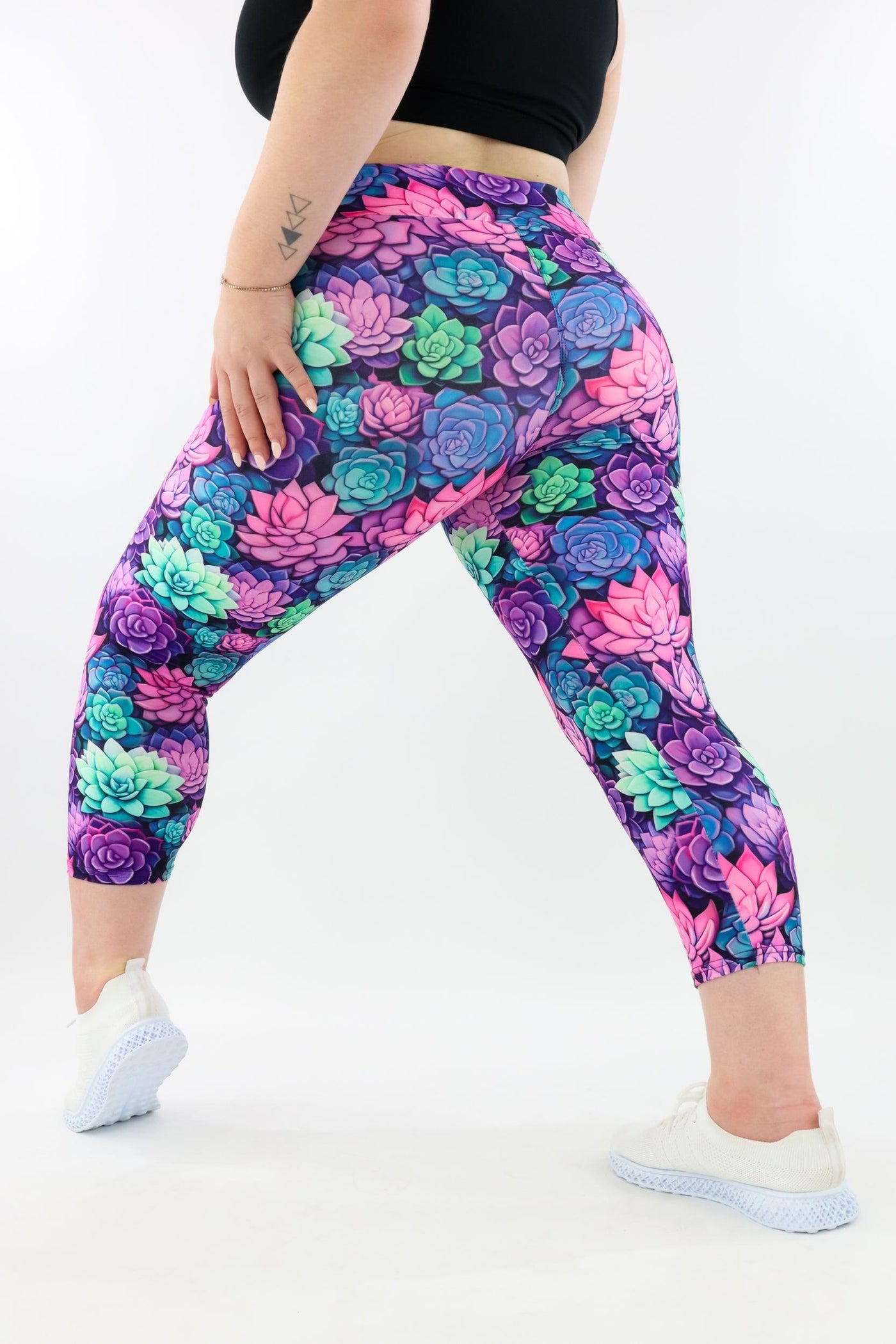 Succulents - Casual - Capri Leggings