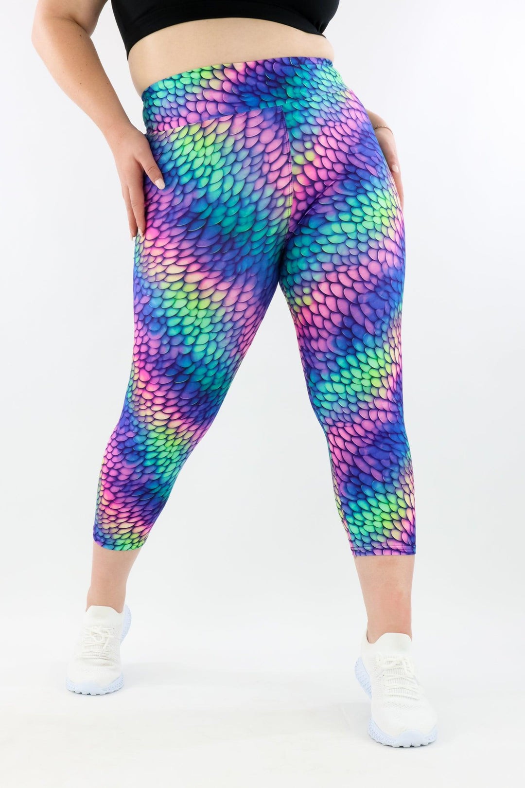 Rainbow Dragon - Casual - Capri Leggings