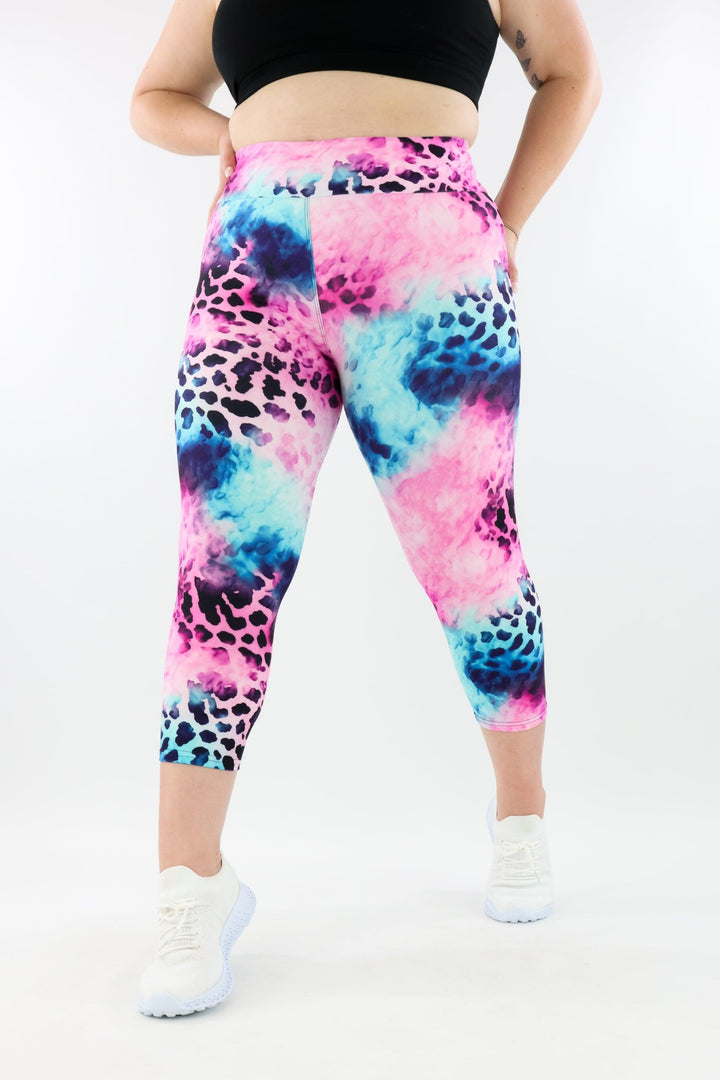 Leopard Ink - Casual - Capri Leggings