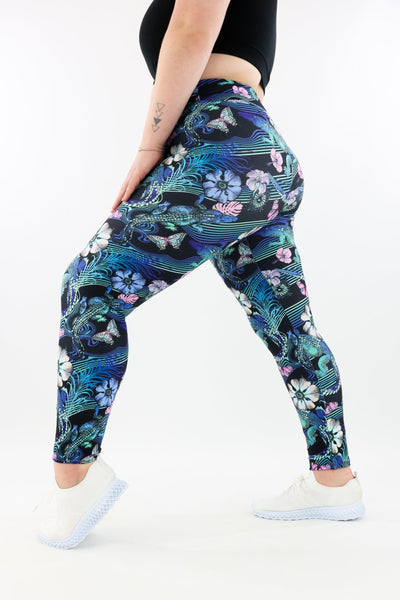 Crocodile Tropics - Casual - Long Full Leggings