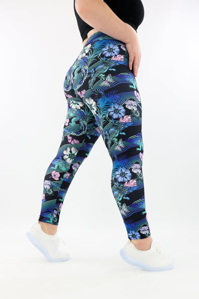 Crocodile Tropics - Casual - Long Full Leggings