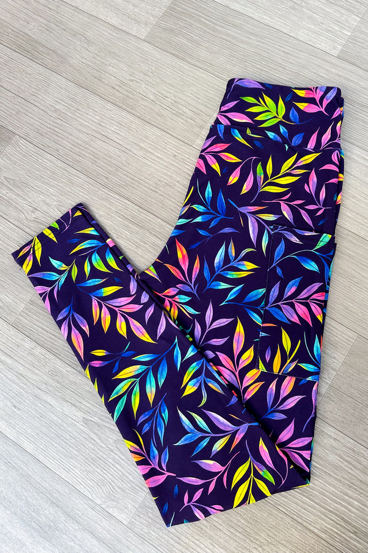 Glow Vine - Casual - Full Leggings - Pockets