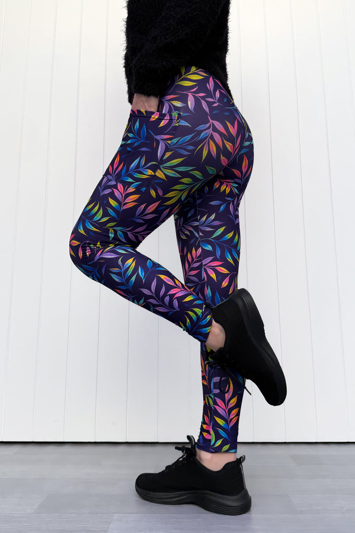 Glow Vine - Casual - Full Leggings - Pockets