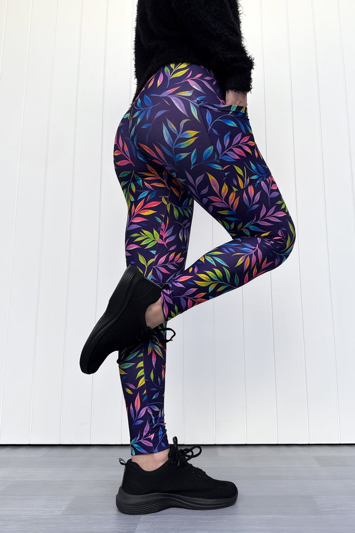 Glow Vine - Casual - Full Leggings - Pockets