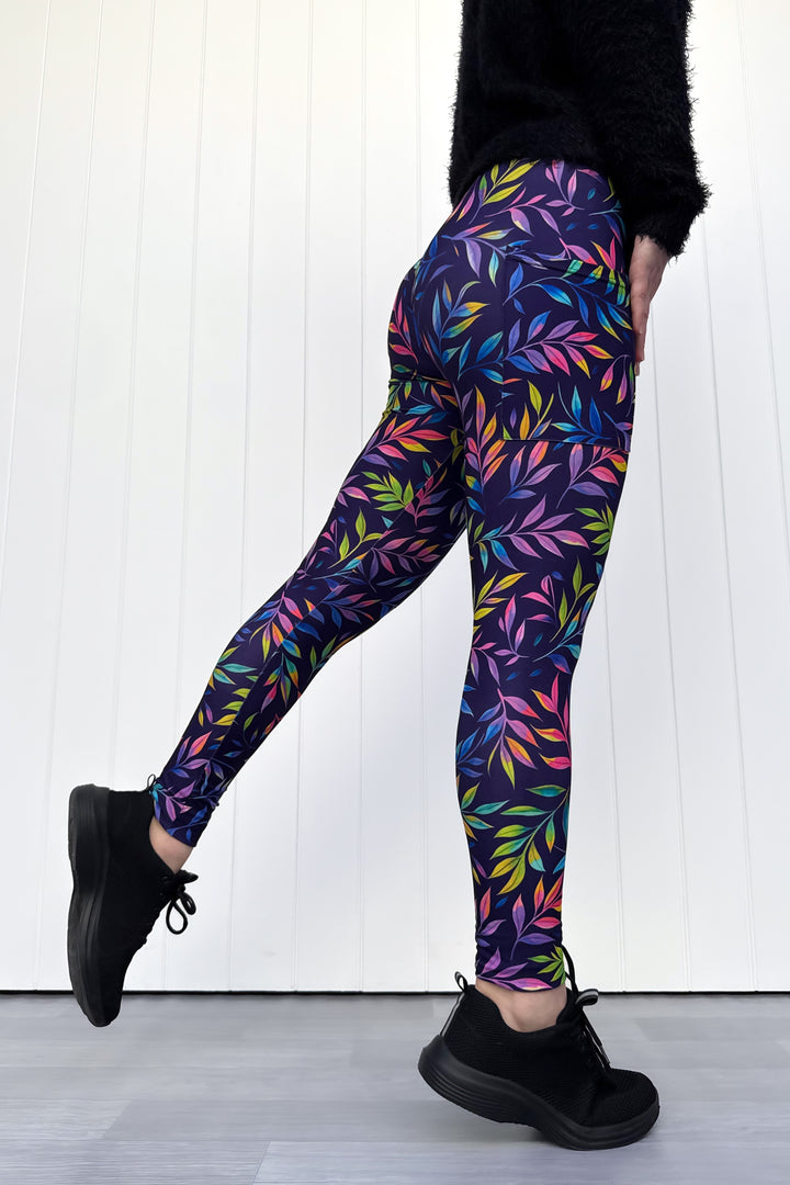 Glow Vine - Casual - Full Leggings - Pockets