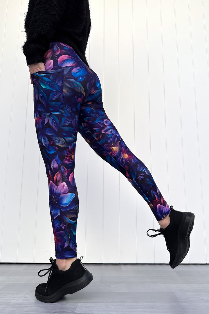 Obsidian Petal - Casual - Full Leggings - Pockets