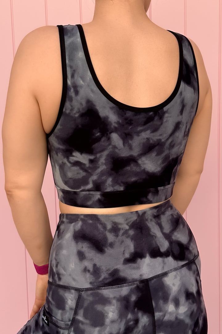 Stormy Tie Dye - Reversible Crop Top - Hybrid 2.0