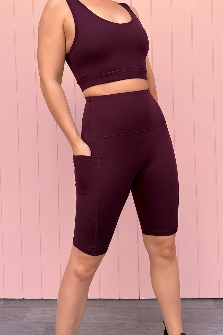 Plum - Long Shorts - Hybrid 2.0 - Pockets