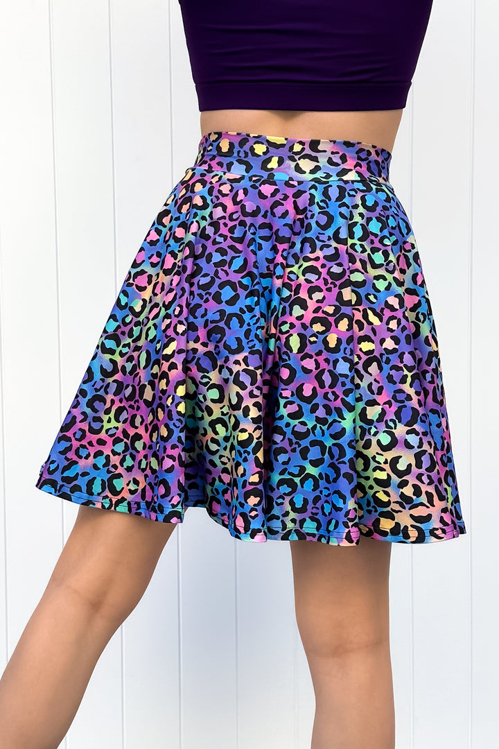 Seraphine Mini Skirt - Vivid Leopard
