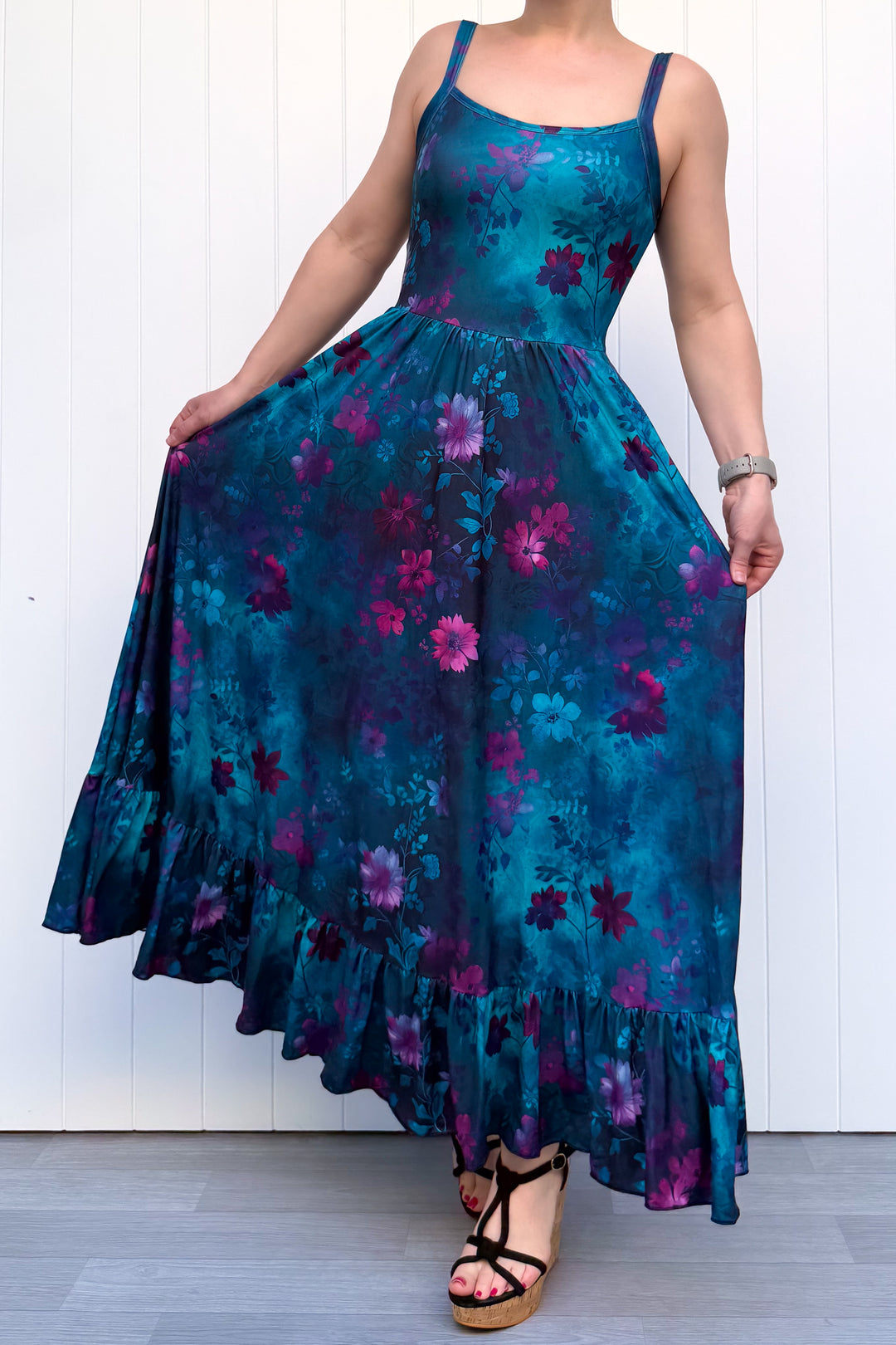 Celeste Maxi Dress - Ethereal Bloom - Pockets