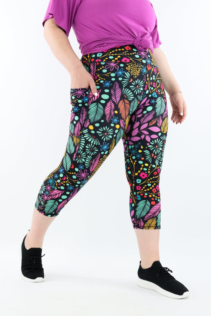 Avant-Gardist - Casual - Capri Leggings - Pockets - Pawlie