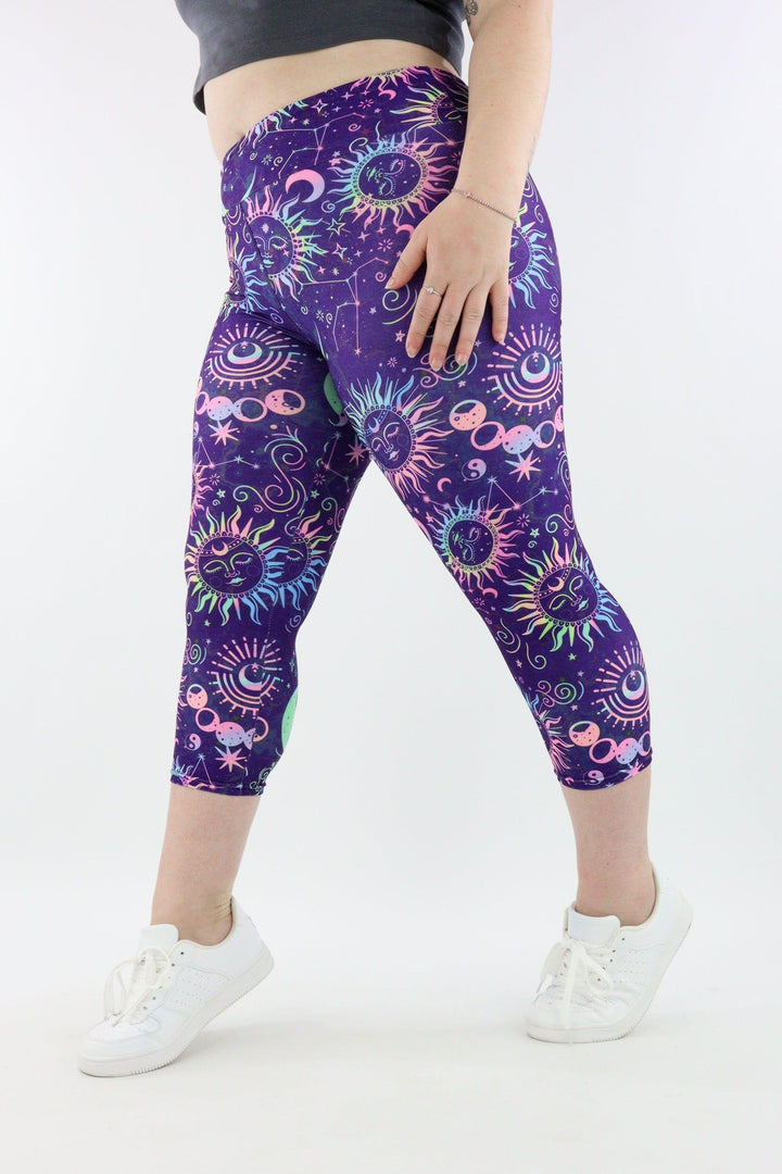 Celestial Soul - Casual - Capri Leggings Casual Capri Leggings Pawlie   