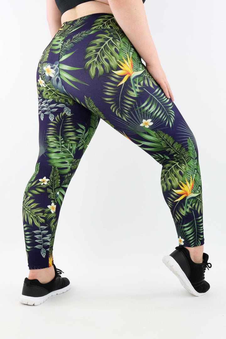 Tropical Night - Casual - Full Leggings Casual Full Leggings Pawlie   