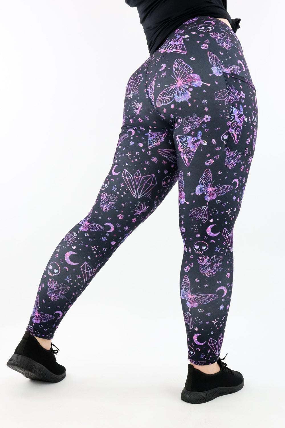 Glitter Witch - Casual - Regular Full Leggings - Pockets Casual Full Leggings - Pockets Pawlie   