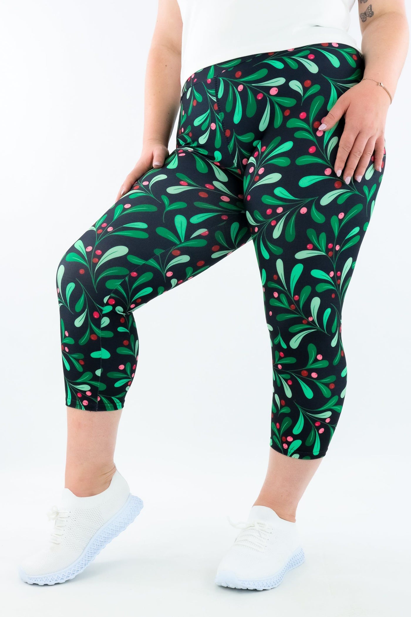 Mistletoe - Casual - Capri Leggings Casual Capri Leggings Pawlie   