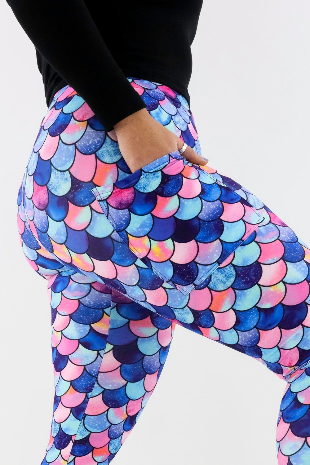 Mermaid For Each Other - Casual - Regular Full Leggings - Pockets Casual Full Leggings - Pockets Pawlie   