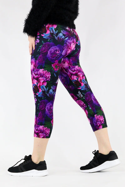 Serenity Flora - Casual - Capri Leggings Casual Capri Leggings Pawlie   