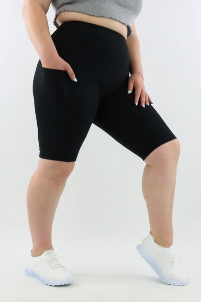 Black - Hybrid 2.0 - Leg Pockets - Long Shorts - Pawlie