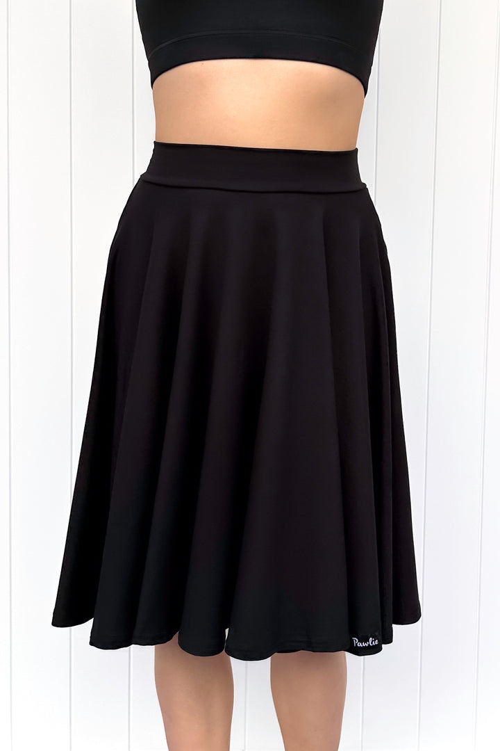 Seraphine Knee-Length Skirt - Black