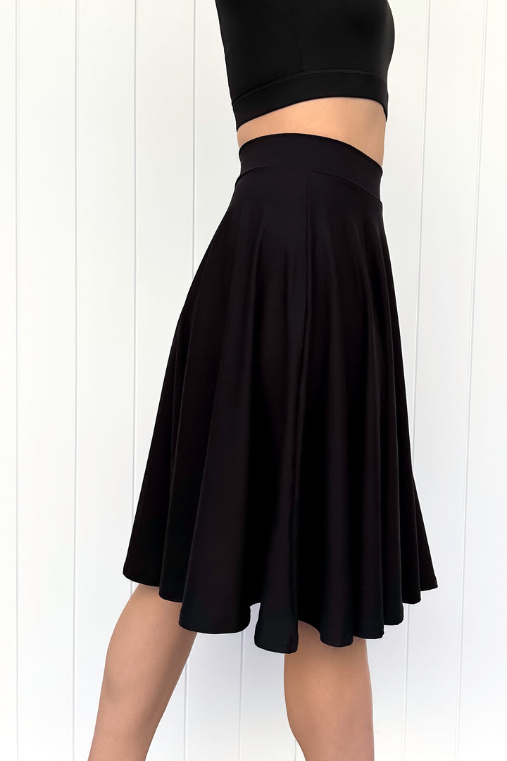 Seraphine Knee-Length Skirt - Black