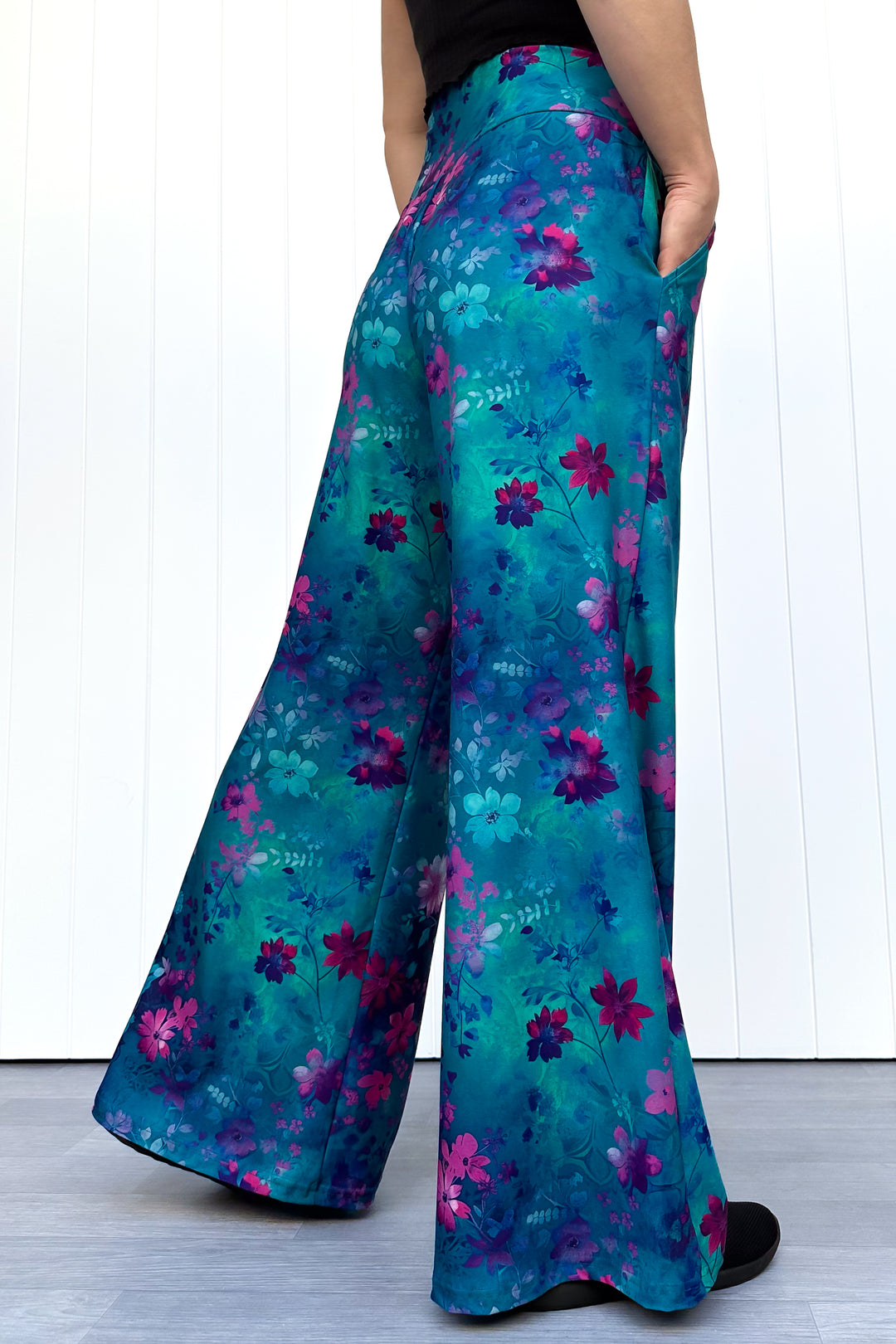 Ethereal Bloom - Wide Leg Pants - Pockets