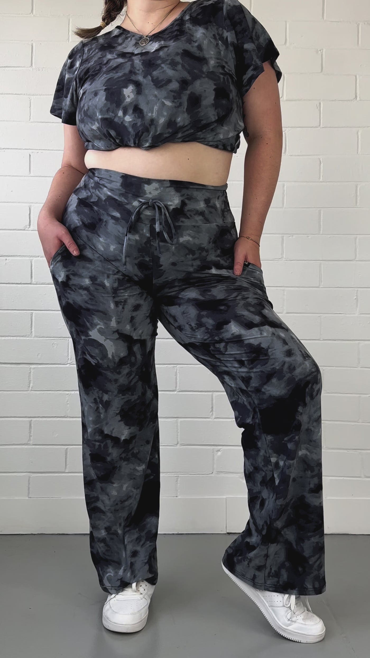 Stormy Tie Dye - Lounge Pants - Pockets