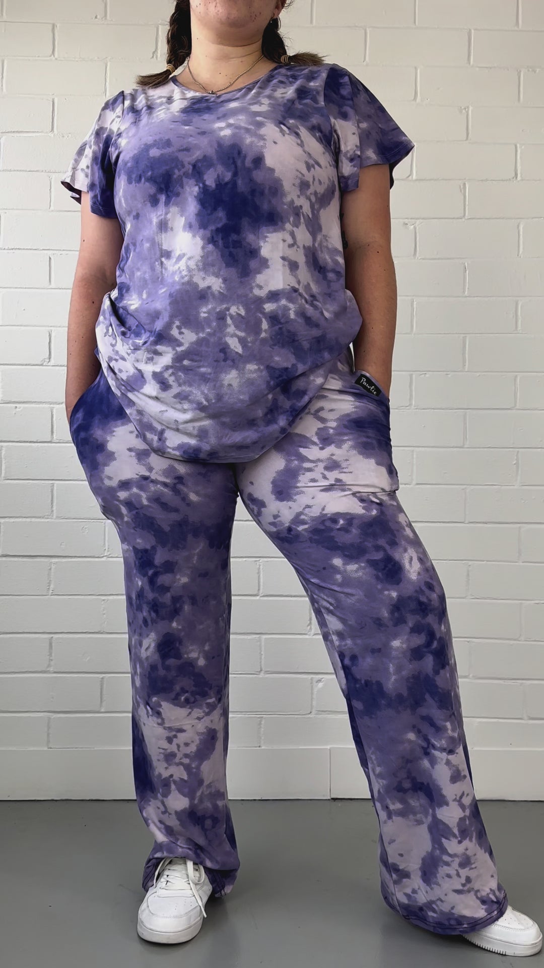 Purple Tie Dye - Lounge Pants - Pockets