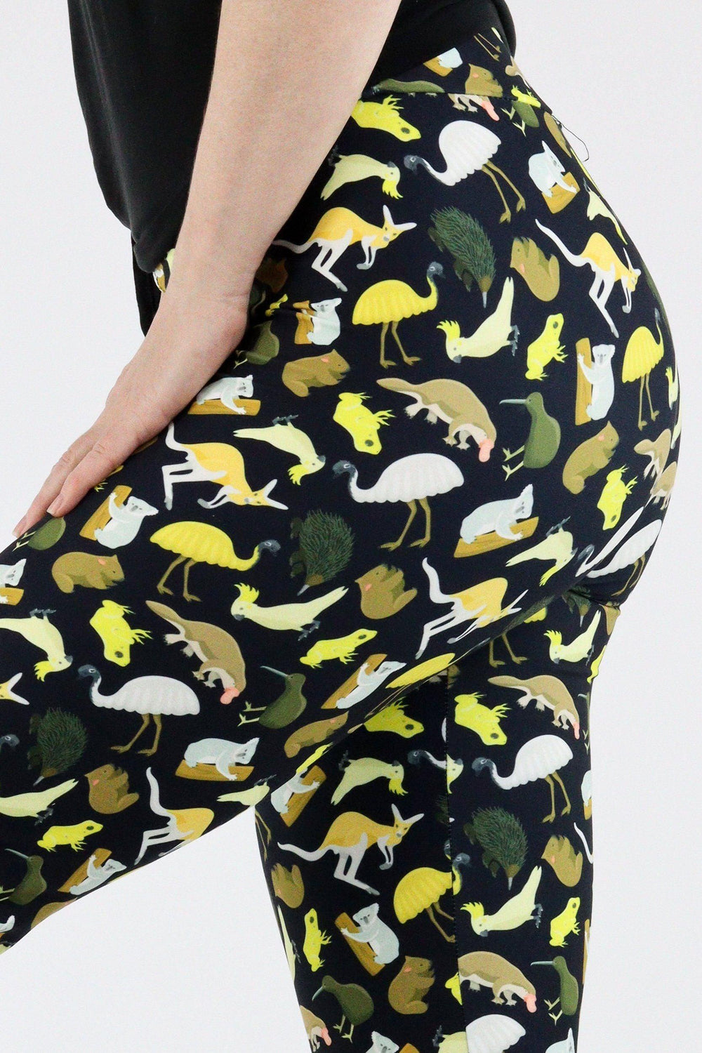 Aussie Animals - Casual Capri Leggings Casual Capri Leggings Pawlie   