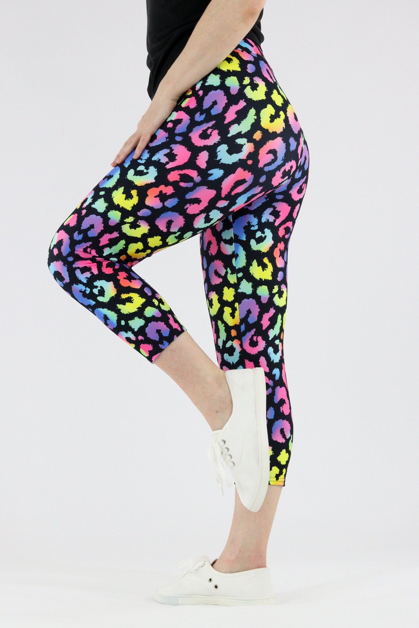 Radiant Leopard - Casual - Capri Leggings Casual Capri Leggings Pawlie   