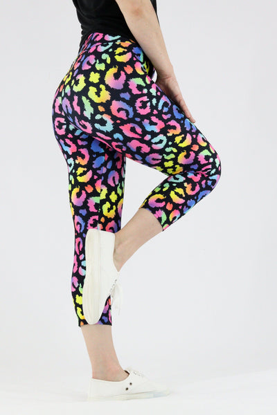 Radiant Leopard - Casual - Capri Leggings Casual Capri Leggings Pawlie   