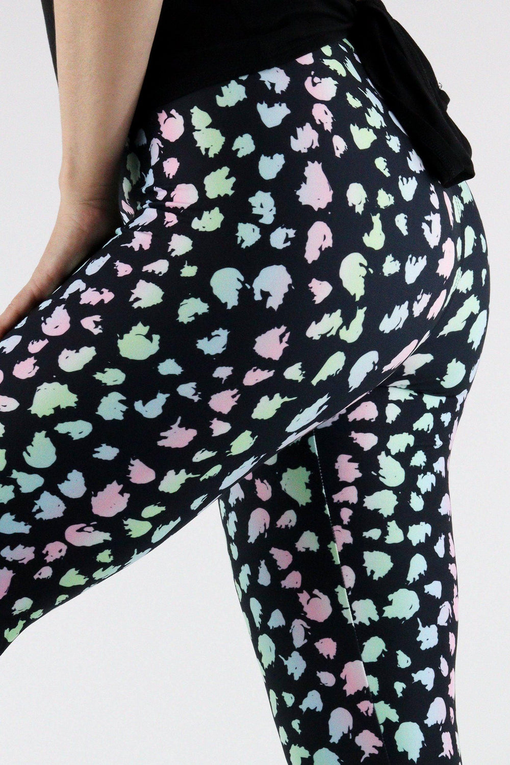 Pastel Dots - Casual Capri Leggings Casual Capri Leggings Pawlie   