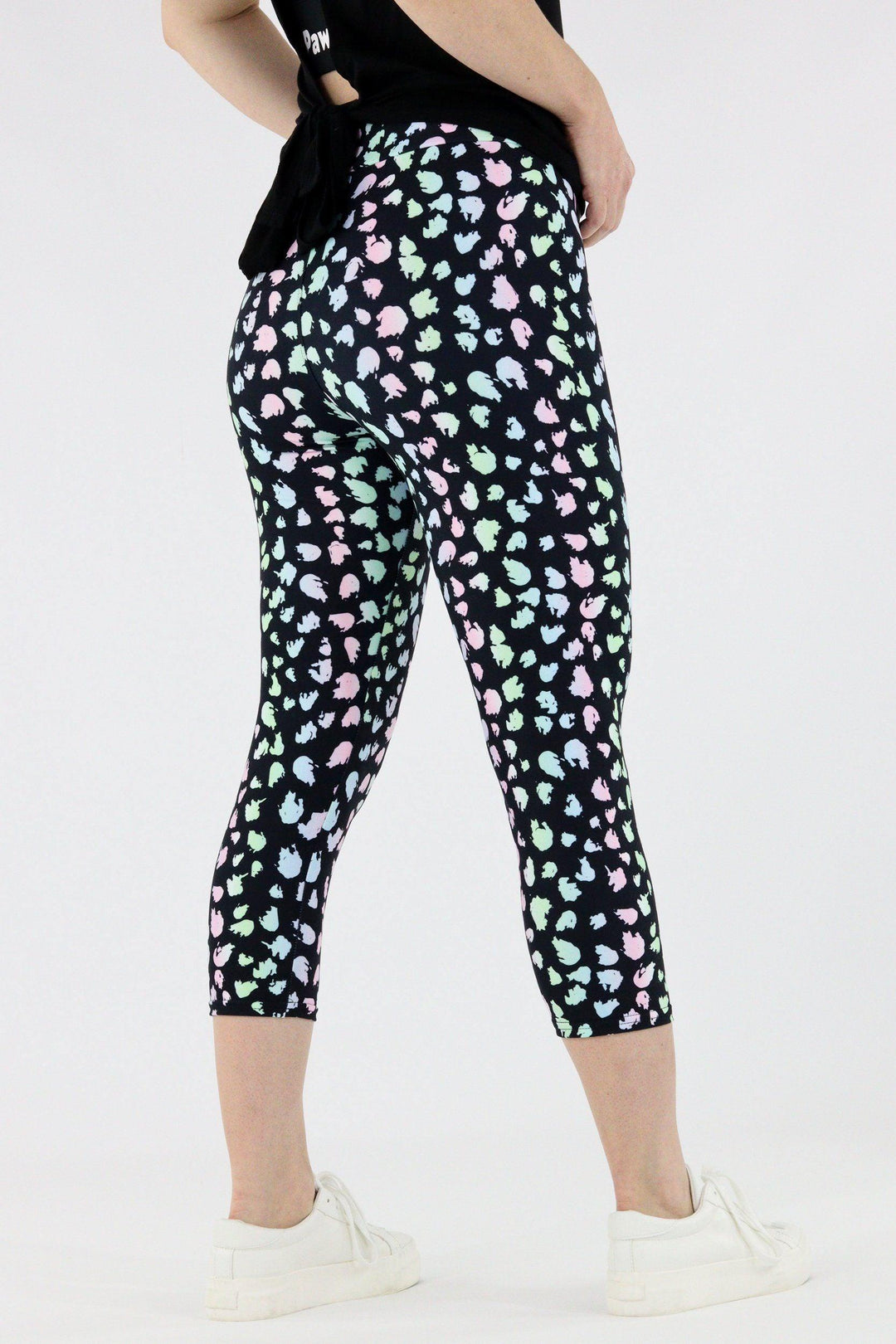 Pastel Dots - Casual Capri Leggings Casual Capri Leggings Pawlie   
