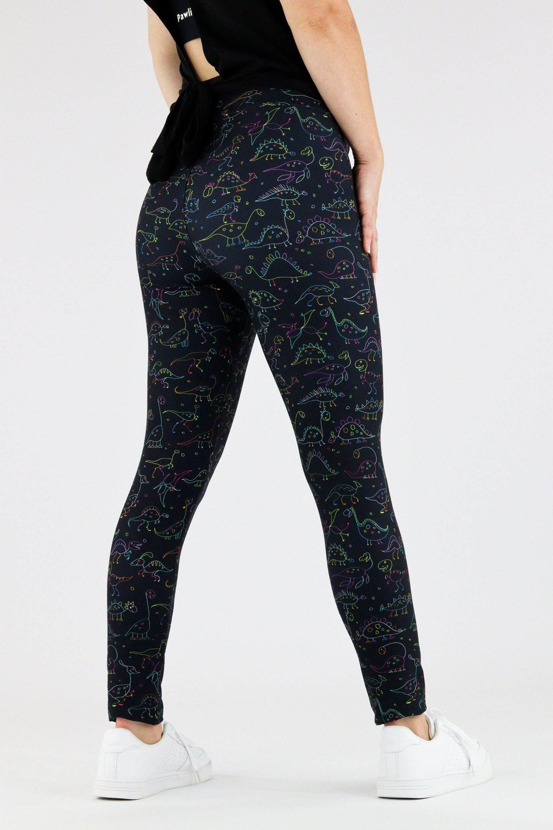 Goofy Dinosaurs - Casual Leggings Casual Full Leggings Pawlie   