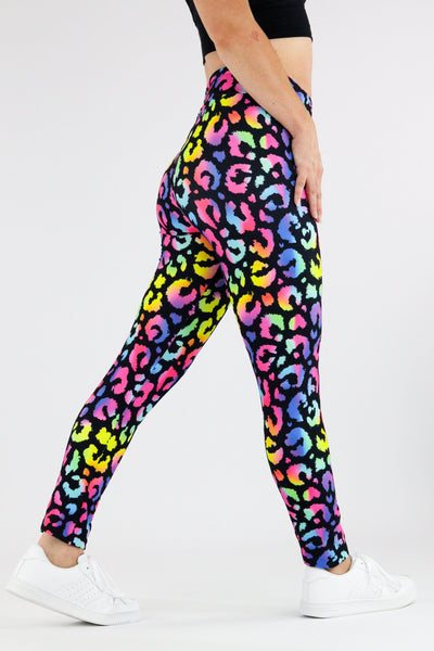 Radiant Leopard - Casual - Long Full Leggings Casual Full Leggings Pawlie   