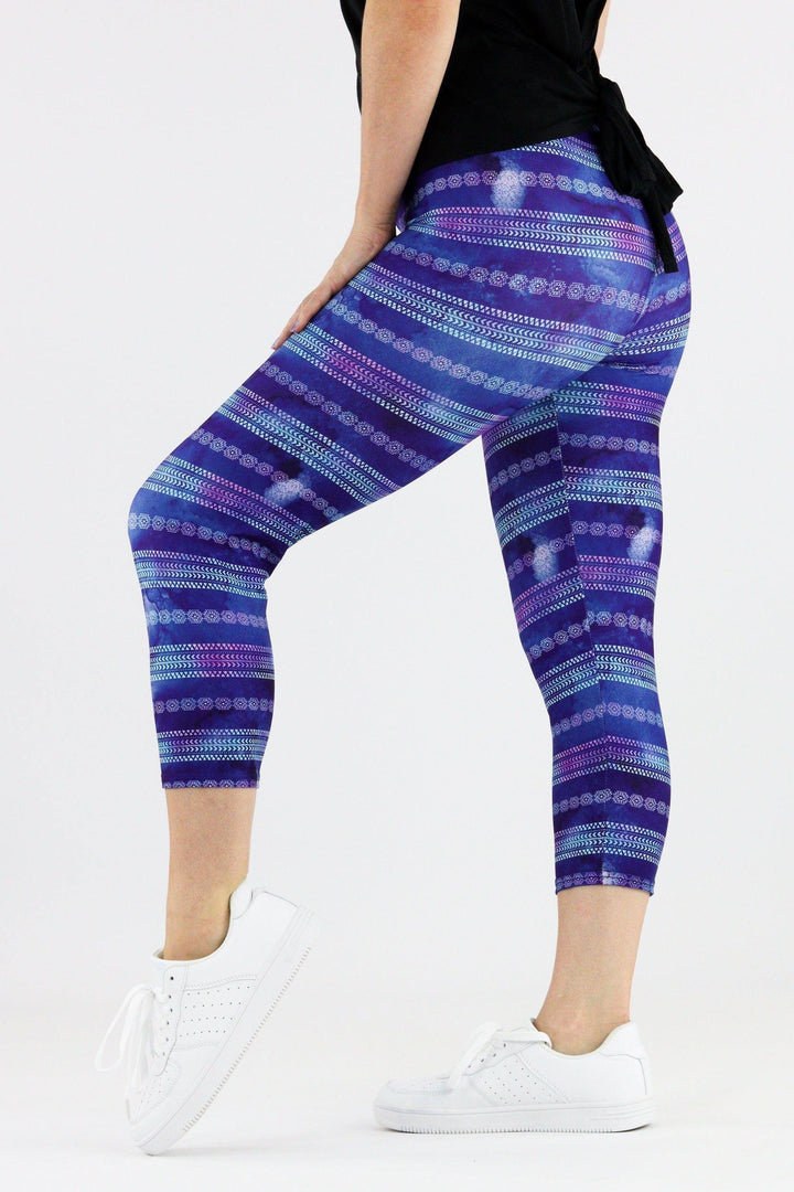 Boho Opal - Casual Capri Leggings Casual Capri Leggings Pawlie   