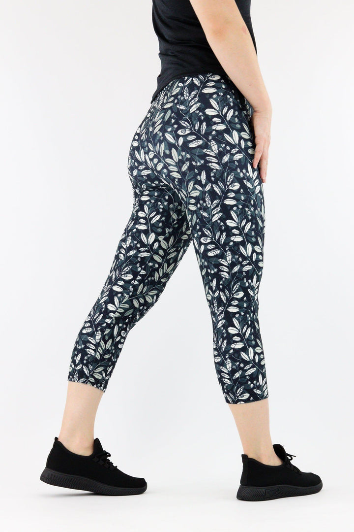 Leaf Trail - Casual Capri Leggings Casual Capri Leggings Pawlie   