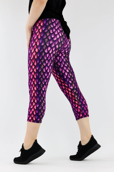 Pink Dragon - Casual - Capri Leggings Casual Capri Leggings Pawlie   