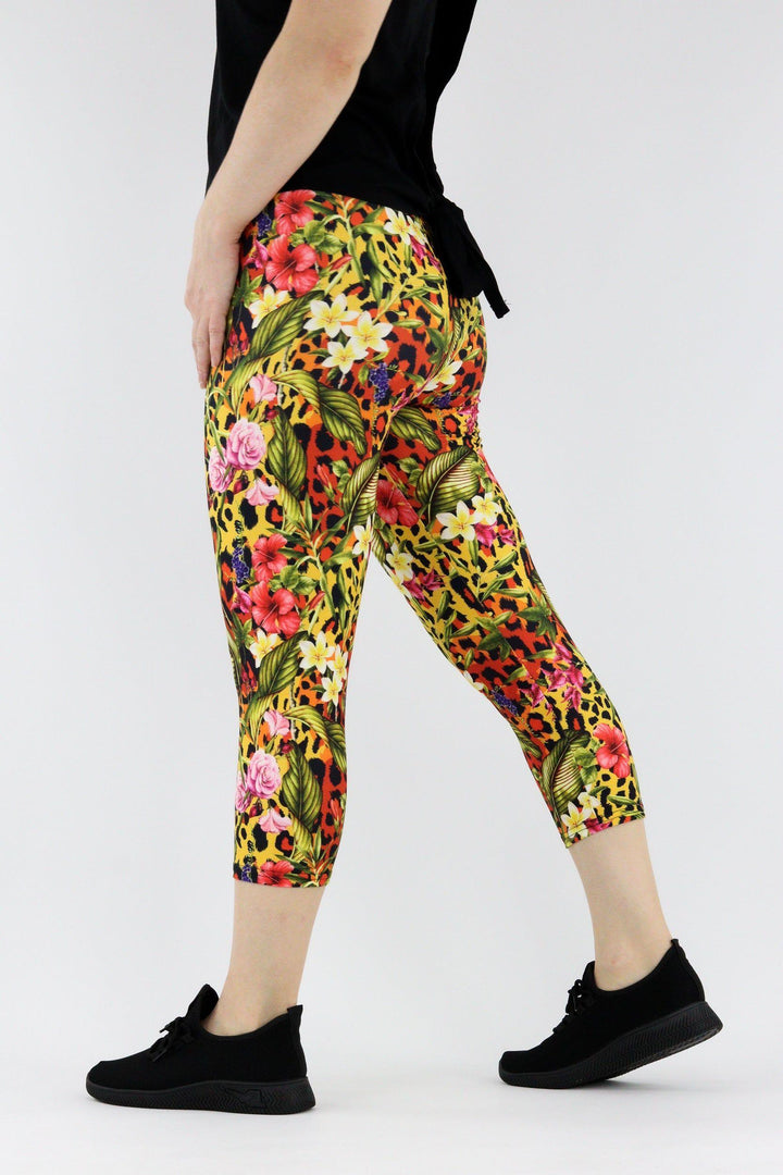 Leopard Oasis - Casual - Capri Leggings Casual Capri Leggings Pawlie   