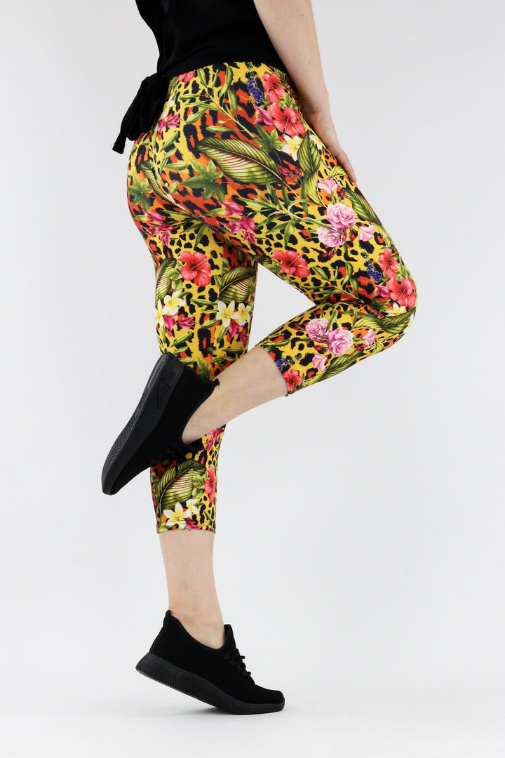 Leopard Oasis - Casual - Capri Leggings Casual Capri Leggings Pawlie   
