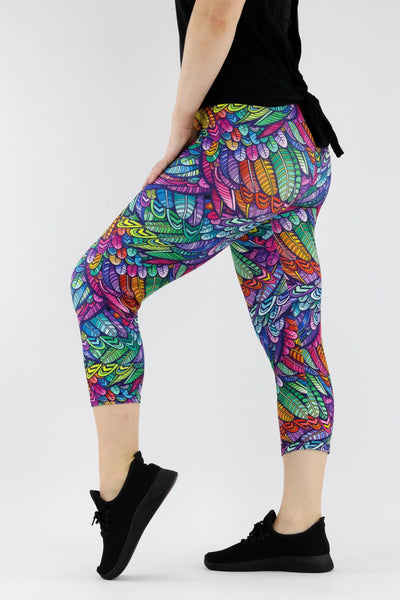 Feather Wild - Casual - Capri Leggings Casual Capri Leggings Pawlie   