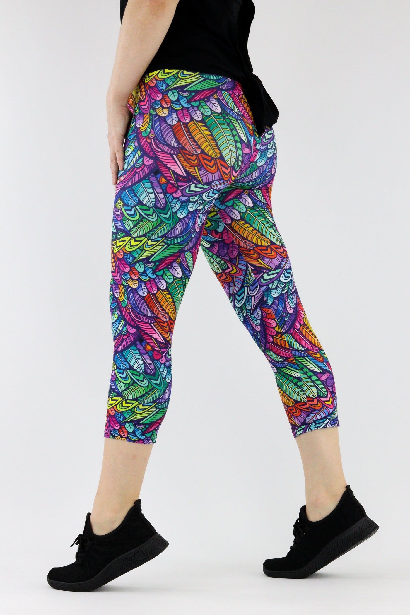 Feather Wild - Casual - Capri Leggings Casual Capri Leggings Pawlie   