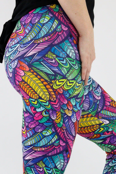 Feather Wild - Casual - Capri Leggings Casual Capri Leggings Pawlie   