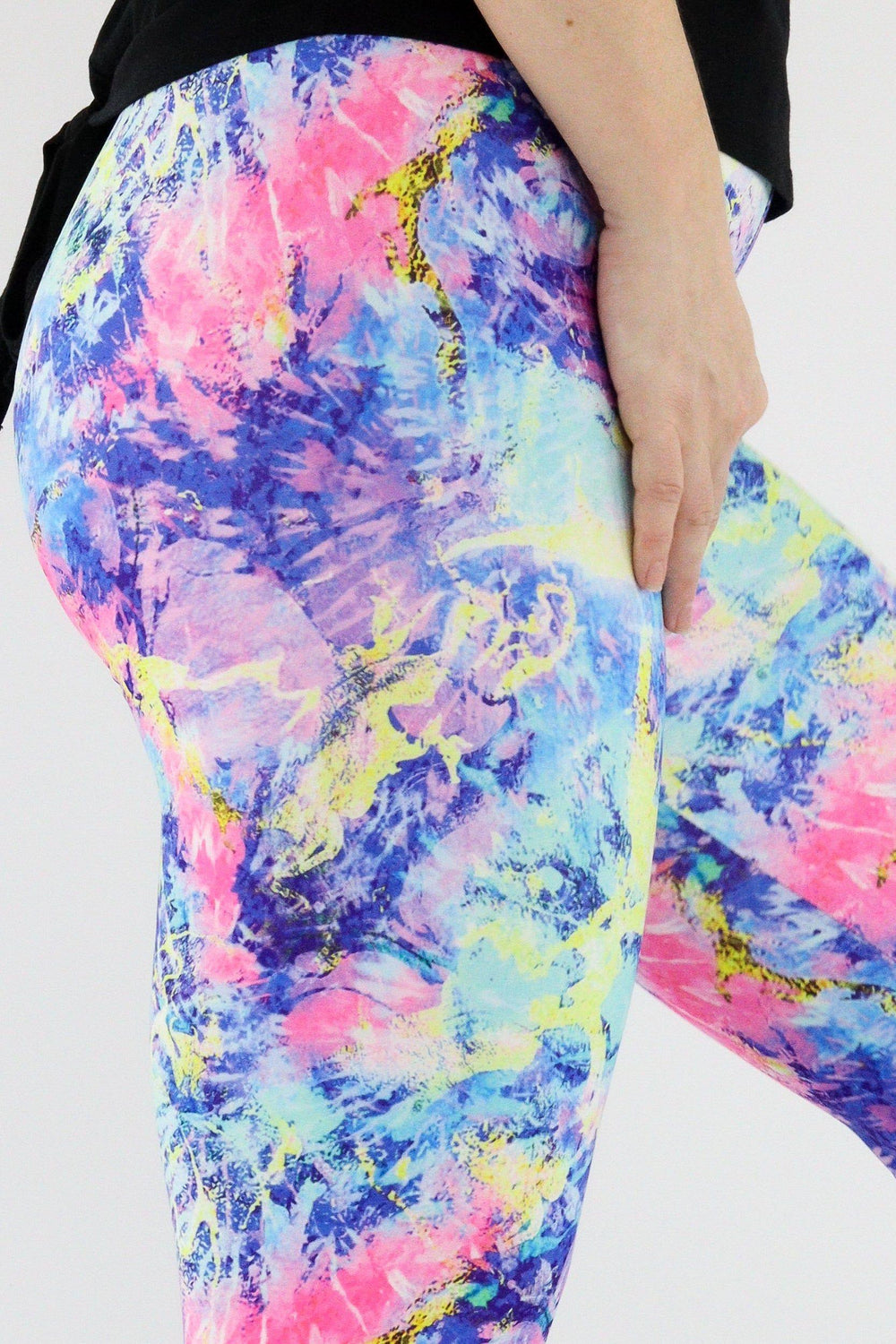Marble Madness - Casual - Capri Leggings Casual Capri Leggings Pawlie   