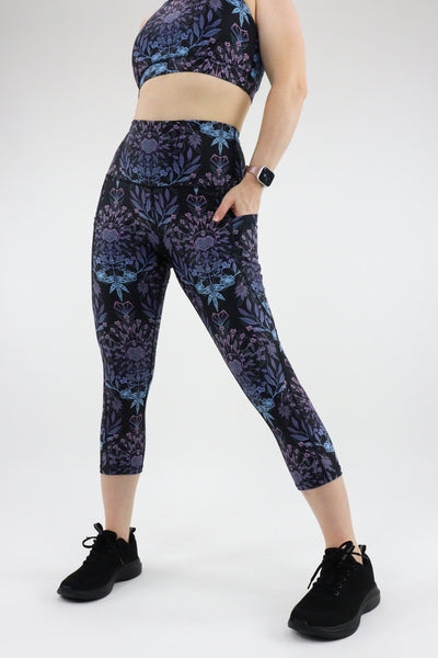 Spiritual Awakening - Dynamic Active - Pocket Capri Leggings Active Leggings Pawlie   